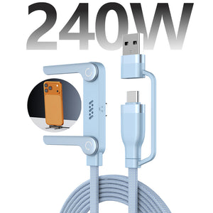 2 In 1 Invisible Holder Charger Cable