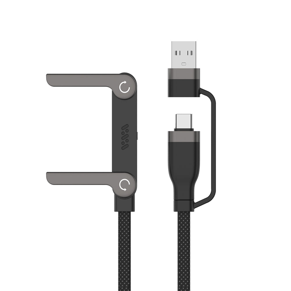 6FT USB C/A to Type C Stand Data Cable